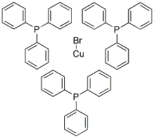 BROMOTRIS(TRIPHENYLPHOSPHINE)COPPER(I) Struktur