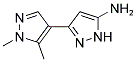 1',5'-DIMETHYL-1 H ,1' H-[3,4']BIPYRAZOLYL-5-YLAMINE Struktur