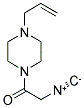 4-ALLYL-PIPERAZINO-1-ISOCYANO-ACETAMIDE Struktur