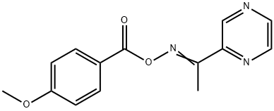 2-([(4-METHOXYBENZOYL)OXY]ETHANIMIDOYL)PYRAZINE Struktur