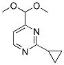 4-DIMETHOXYMETHYL-2-CYCLOPROPYL-PYRIMIDINE Struktur