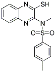 N-(3-MERCAPTO-QUINOXALIN-2-YL)-4,N-DIMETHYL-BENZENESULFONAMIDE Struktur