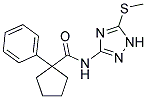 N-(4-METHYLTHIO(3H-2,3,5-TRIAZOLYL))(PHENYLCYCLOPENTYL)FORMAMIDE Struktur