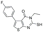 3-ETHYL-5-(4-FLUOROPHENYL)-2-MERCAPTOTHIENO[2,3-D]PYRIMIDIN-4(3H)-ONE Struktur