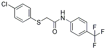 2-[(4-CHLOROPHENYL)SULFANYL]-N-[4-(TRIFLUOROMETHYL)PHENYL]ACETAMIDE Struktur