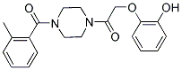 2-(2-[4-(2-METHYLBENZOYL)PIPERAZIN-1-YL]-2-OXOETHOXY)PHENOL Struktur