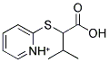 2-[(1-CARBOXY-2-METHYLPROPYL)SULFANYL]PYRIDINIUM Struktur