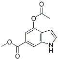 METHYL 4-(ACETYLOXY)-1H-INDOLE-6-CARBOXYLATE Struktur