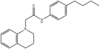 N-(4-BUTYLPHENYL)-2-[3,4-DIHYDRO-1(2H)-QUINOLINYL]ACETAMIDE Struktur