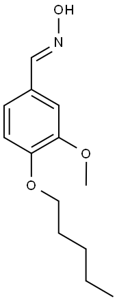 3-METHOXY-4-PENTYLOXY-BENZALDEHYDE OXIME Struktur