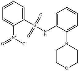 (2-MORPHOLIN-4-YLPHENYL)((2-NITROPHENYL)SULFONYL)AMINE Struktur