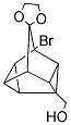 (1-BROMOSPIRO(PENTACYCLO[4.3.0.0(2,4).0(3,8).0(5,7)]NONANE-9,2'-[1,3]-DIOXOLANE)-4-YL)METHANOL Struktur