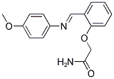 2-(2-(((4-METHOXYPHENYL)IMINO)METHYL)PHENOXY)ACETAMIDE Struktur