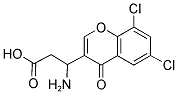 3-AMINO-3-(6,8-DICHLORO-4-OXO-4H-CHROMEN-3-YL)-PROPIONIC ACID Struktur