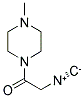 4-METHYL-PIPERAZINO-1-ISOCYANO-ACETAMIDE Struktur