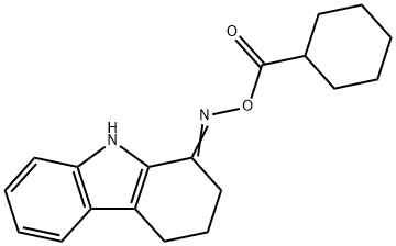 1-([(CYCLOHEXYLCARBONYL)OXY]IMINO)-2,3,4,9-TETRAHYDRO-1H-CARBAZOLE Struktur