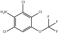 2,3,6-TRICHLORO-4-(TRIFLUOROMETHOXY)-ANILINE Struktur