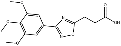 3-[3-(3,4,5-TRIMETHOXYPHENYL)-1,2,4-OXADIAZOL-5-YL]PROPANOIC ACID Struktur