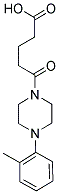 5-[4-(2-METHYLPHENYL)PIPERAZIN-1-YL]-5-OXOPENTANOIC ACID Struktur