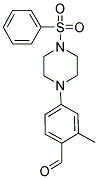 2-METHYL-4-[4-(PHENYLSULFONYL)PIPERAZIN-1-YL]BENZALDEHYDE Struktur