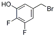 4-(BROMOMETHYL)-6-HYDROXY-1,2-DIFLUOROBENZENE Struktur