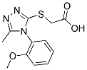 [[4-(2-METHOXYPHENYL)-5-METHYL-4H-1,2,4-TRIAZOL-3-YL]THIO]ACETIC ACID Struktur