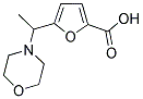 5-(1-MORPHOLIN-4-YL-ETHYL)-FURAN-2-CARBOXYLIC ACID Struktur