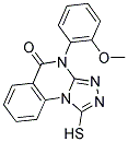 1-MERCAPTO-4-(2-METHOXYPHENYL)[1,2,4]TRIAZOLO[4,3-A]QUINAZOLIN-5(4H)-ONE Struktur