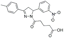 5-[3-(4-METHYLPHENYL)-5-(3-NITROPHENYL)-4,5-DIHYDRO-1H-PYRAZOL-1-YL]-5-OXOPENTANOIC ACID Struktur