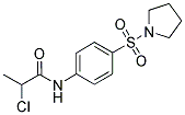 2-CHLORO-N-[4-(PYRROLIDINE-1-SULFONYL)-PHENYL]-PROPIONAMIDE Struktur