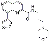 N-(3-MORPHOLIN-4-YLPROPYL)-8-THIEN-3-YL-1,6-NAPHTHYRIDINE-2-CARBOXAMIDE Struktur