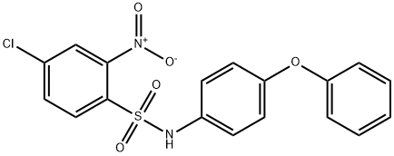 ((4-CHLORO-2-NITROPHENYL)SULFONYL)(4-PHENOXYPHENYL)AMINE Struktur