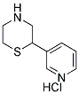 2-PYRIDIN-3-YL THIOMORPHOLINE HYDROCHLORIDE Struktur