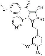 1-(3,4-DIMETHOXYPHENETHYL)-3-HYDROXY-4-(4-METHOXYBENZOYL)-5-(PYRIDIN-3-YL)-1H-PYRROL-2(5H)-ONE Struktur