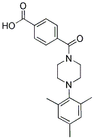 4-[(4-MESITYLPIPERAZIN-1-YL)CARBONYL]BENZOIC ACID Struktur