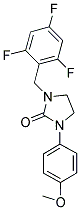 1-(4-METHOXYPHENYL)-3-(2,4,6-TRIFLUOROBENZYL)IMIDAZOLIDIN-2-ONE Struktur