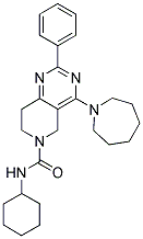 4-AZEPAN-1-YL-2-PHENYL-7,8-DIHYDRO-5H-PYRIDO[4,3-D]PYRIMIDINE-6-CARBOXYLIC ACID CYCLOHEXYLAMIDE