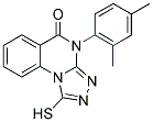 4-(2,4-DIMETHYLPHENYL)-1-MERCAPTO[1,2,4]TRIAZOLO[4,3-A]QUINAZOLIN-5(4H)-ONE Struktur