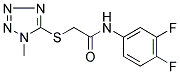 N-(3,4-DIFLUOROPHENYL)-2-[(1-METHYL-1H-1,2,3,4-TETRAAZOL-5-YL)SULFANYL]ACETAMIDE Struktur