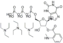 2'/3'-O-(N-METHYL-ANTHRANILOYL)-XANTHOSINE-5'-TRIPHOSPHATE, TRIETHYLAMMONIUM SALT Struktur