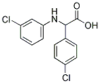 (4-CHLORO-PHENYL)-(3-CHLORO-PHENYLAMINO)-ACETIC ACID Struktur