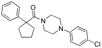 4-(4-CHLOROPHENYL)PIPERAZINYL PHENYLCYCLOPENTYL KETONE Struktur