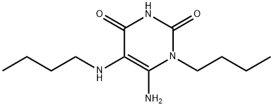 6-AMINO-1-BUTYL-5-(BUTYLAMINO)PYRIMIDINE-2,4(1H,3H)-DIONE Struktur