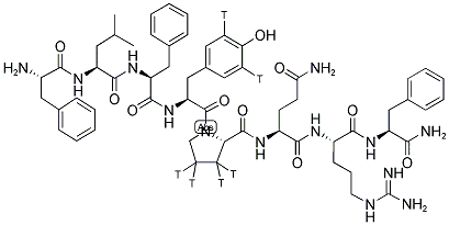 [TYR4]-NEUROPEPTIDE FF (HUMAN) [TYR-3,5-PRO-3,4-3H] Struktur