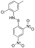 1-[(2-CHLORO-5-METHYLANILINO)SULFANYL]-2,4-DINITROBENZENE Struktur