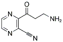 3-(3-AMINO-PROPIONYL)-PYRAZINE-2-CARBONITRILE Struktur