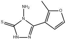 4-AMINO-5-(2-METHYL-3-FURYL)-4H-1,2,4-TRIAZOLE-3-THIOL Struktur