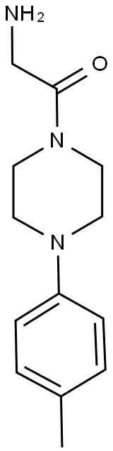 2-[4-(4-METHYLPHENYL)PIPERAZIN-1-YL]-2-OXOETHANAMINE Struktur