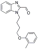 1-[4-(2-METHYLPHENOXY)BUTYL]-1H-BENZIMIDAZOLE-2-CARBALDEHYDE Struktur