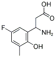 3-AMINO-3-(5-FLUORO-2-HYDROXY-3-METHYL-PHENYL)-PROPIONIC ACID Struktur